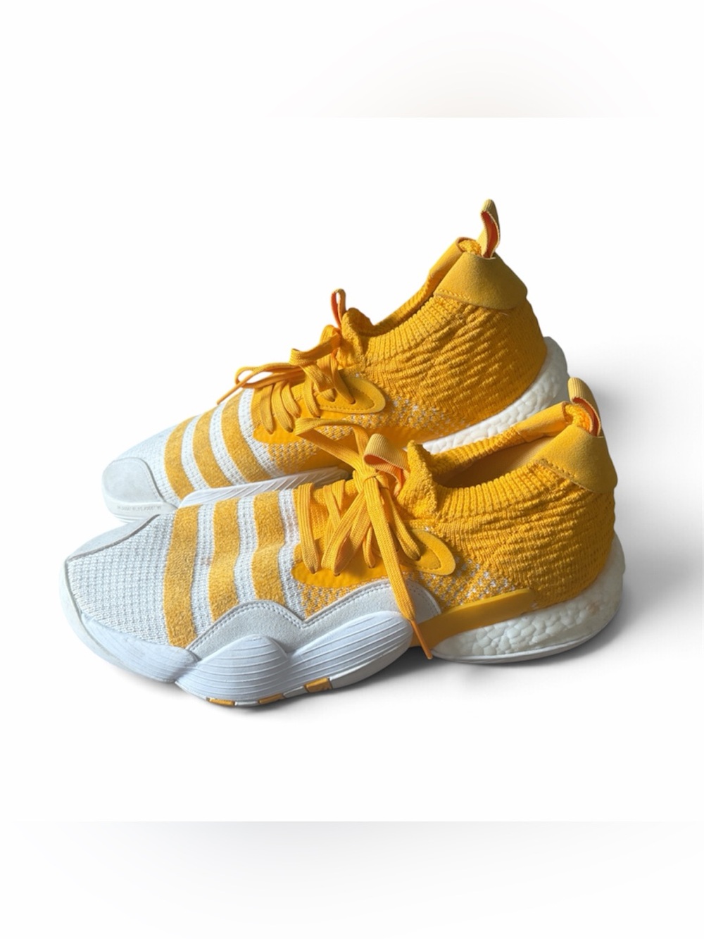Adidas Trae Young 2 II Basketball Streetwear Shoes Gold & White Cream Size 12
